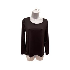 WHBM M Black Long sleeve shirt